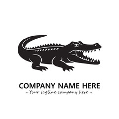Crocodile logo company design vector illustration