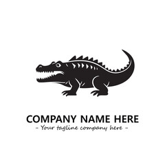 Crocodile logo company design vector illustration