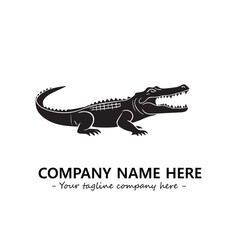 Crocodile logo company design vector illustration