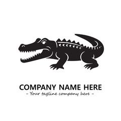 Crocodile logo company design vector illustration
