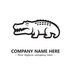 Crocodile logo company design vector illustration