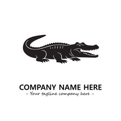 Crocodile logo company design vector illustration