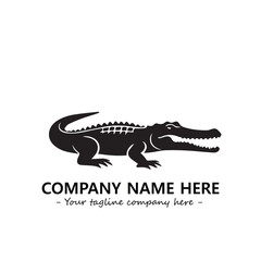 Crocodile logo company design vector illustration