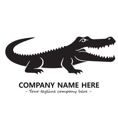Crocodile logo company design vector illustration