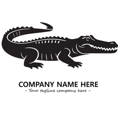 Crocodile logo company design vector illustration