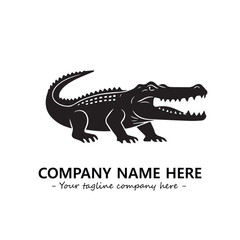 Crocodile logo company design vector illustration