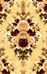 vintage background with roses