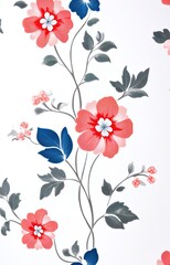 seamless pattern with flowers