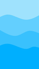 Layered Light Blue Wave Abstract Background