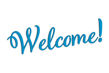 Welcome! - Welcome! typography banner
