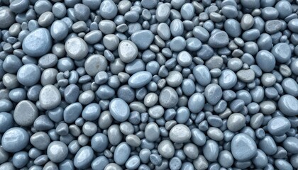 Soothing collection of smooth grey blue beach pebbles evoking tranquility a sense of natural calm and coastal harmony