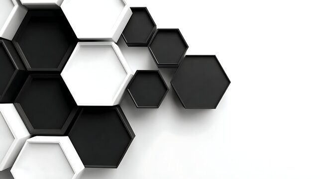 Minimal black border hexagon with flat regular shape centered on white background in ultra high definition 8K resolution design