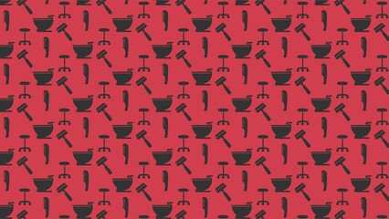 SEAMLESS VECTOR WASHROOM PATTERN DESIGN
