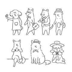 Cute Dog Character doodle