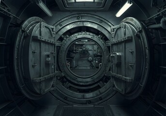 Submarine Hatch Viewed from Above