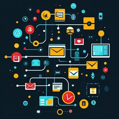 Marketing technology tools integrating software and automation platforms that assist businesses with email marketing, campaign management, lead nurturing, and performance tracking