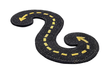 Futuristic Road on a transparent background