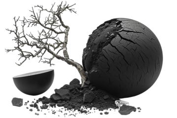 Futuristic Techno photo Frame on a transparent background