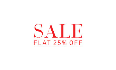 Discount vector, Flat 25 percent off vector, 25 off vector