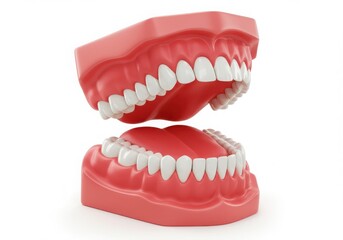 Obraz premium Dental model showing teeth and gums