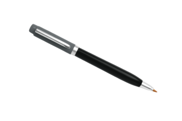 [Transparent Background PNG]Elegant Grey and Black Ballpoint Pen