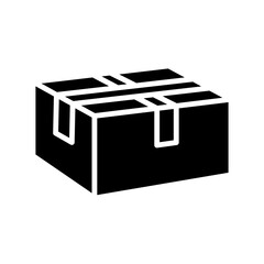 delivery box Solid Icon