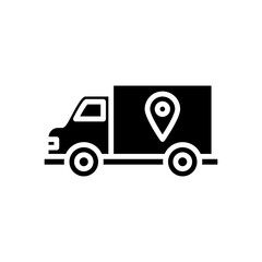 Pin Location Delivery Solid Icon