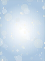 メルヘンチックな水玉模様背景素材_ブルー