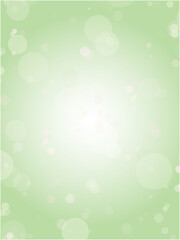 メルヘンチックな水玉模様背景素材_ライトグリーン