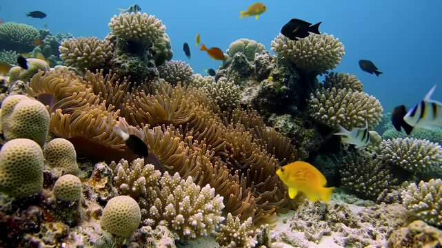 Colorful Fish and Coral Reef Beauty Underwater Marine Life