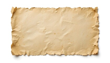 Fototapeta premium “Old Paper Texture on White Background – Vintage and Rustic Design for Creative Projects”