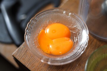 eggs in a crystal bowl