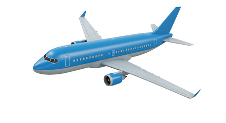 Fototapeta premium A 3D Airplane isolated on Transparent background