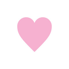 Vibrant flat color heart. Ideal for romance, branding, or celebration use.