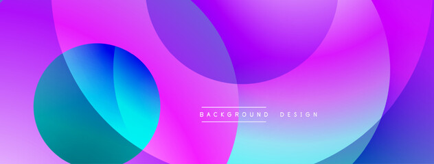 Abstract fluid shapes, vibrant colors blend. Pink, purple, blue gradients create modern design. Minimalist text reads background design.