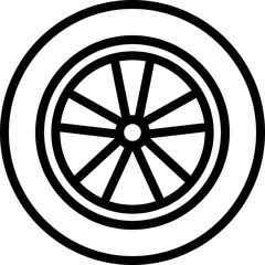 Obraz premium tires icon, car, automobile 