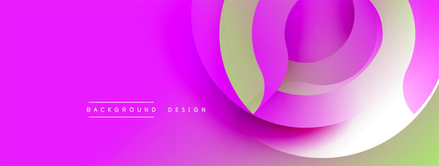 Abstract vibrant background. Overlapping layers create dynamic flow. Pink, purple, white hues dominate composition. Modern design element.