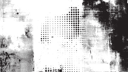 halftone grunge texture vector background featuring distressed noise pattern suitable for artistic creations