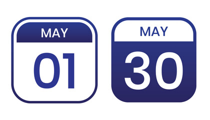 purple color daily calendar editable vector file, calendar may with shape editable date