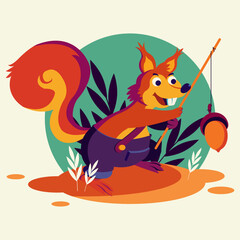 Animal Big set isolated animals. Vector collection funny animals. Cute animals: forest, farm, domestic, polar in cartoon style. Giraffe, elephant, crab, rabbit, fox 