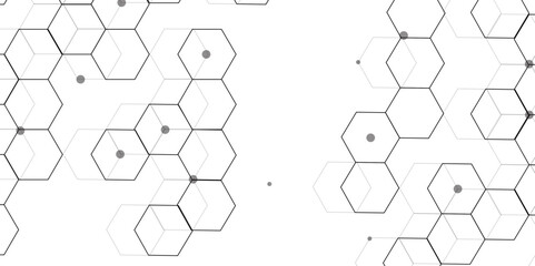 Geometric abstract hexagon technology background.. Abstract honeycomb background.. Vector illustration of hexagons pattern, Creative idea for medical technology or science design.	
