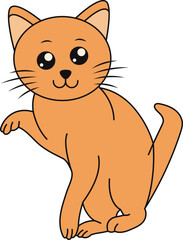 Cat Day Decoration Illustration For Template Design Elements And Others