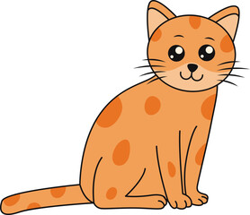 Cat Day Decoration Illustration For Template Design Elements And Others