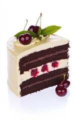 cake with cherries