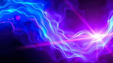 Fototapeta premium abstract composition blending electrifying shades