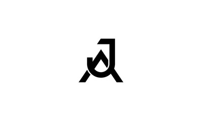 JA initial letter, monogram logo