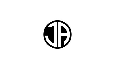 JA initial letter, monogram logo