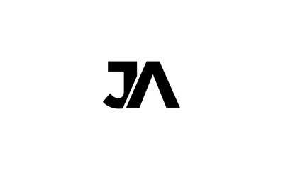 JA initial letter, monogram logo