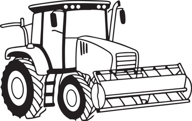 Naklejka premium A horse head line art vector