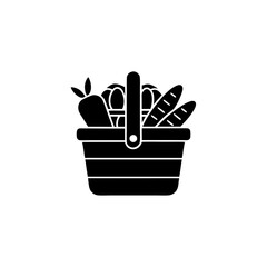 creative details Outline Centric Shopping basket icon vector illustration 